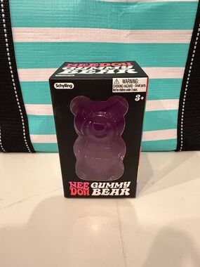 NeeDoh Purple Gummy Bear Squeeze Toy by